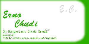 erno chudi business card